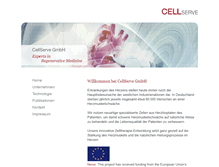 Tablet Screenshot of cellserve.de